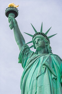 中外雕塑摄影照片_美国纽约市的自由女神像