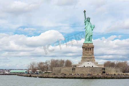 美国纽约市的自由女神像