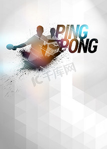 游戏海报摄影照片_ping pong 背景