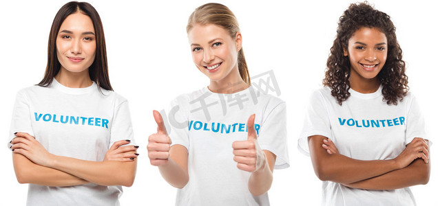 年轻女性志愿者