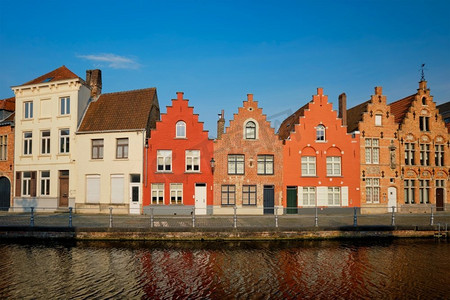  运河，房子，比利时，比荷卢