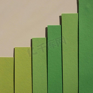 极简抽象渐变绿色层纸