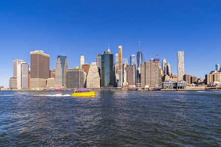 美国纽约州纽约市的曼哈顿下城摩天大楼