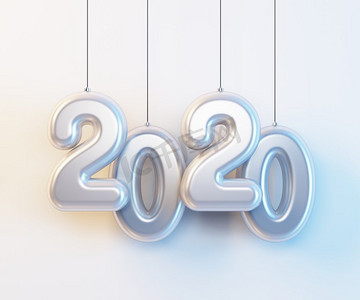 新年快乐创意摄影照片_2020新年快乐创意设计背景或贺卡