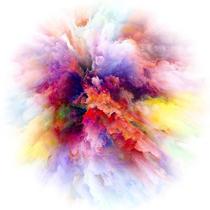 色彩情感系列色彩爆炸的背景设计以想象力、创造力艺术与设计为主题