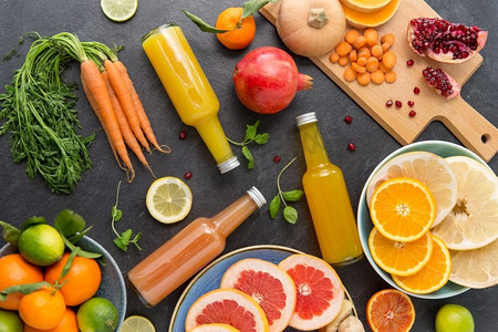  瓶子，水果，蔬菜，健康