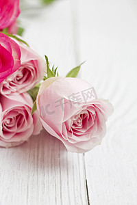 粉色玫瑰的鲜花花束
