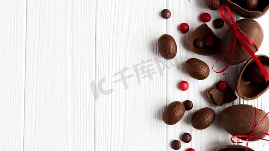 巧克力蛋糖果。高分辨率照片。巧克力蛋糖果。高质量照片