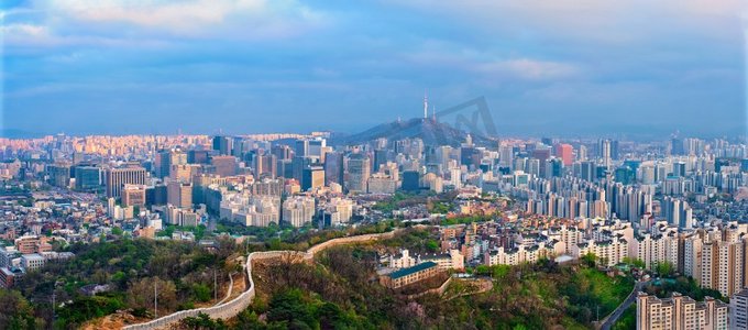 韩国，城市景观，天际线