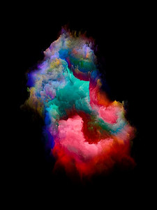 上色的碎片。彩虹岛系列。由充满活力的色调和渐变组成的背景，用于艺术、创意和设计项目