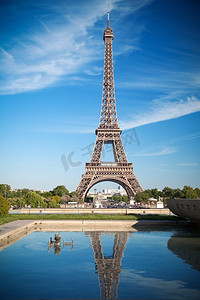 喀什美景摄影照片_法国巴黎著名的埃菲尔铁塔美景