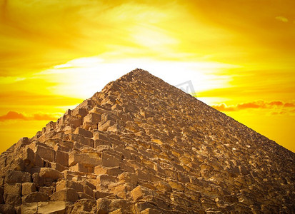 吉萨的法老金字塔。埃及开罗