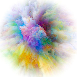 色彩情感系列色彩爆炸抽象设计的想象力、创造力、设计