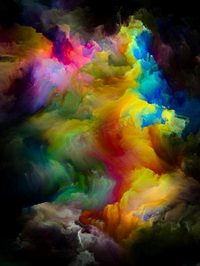 烟雾渲染摄影照片_多色运动。彩色梦系列背景梯度和光谱色调，用于想象力，创造力和艺术绘画项目