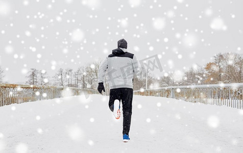 运动、健身、慢跑、冬季