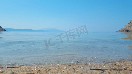 美丽的Micros Aselinos海滩Skiathos岛在希腊，夏日在六月
