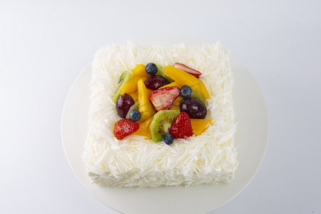 蛋糕糕点精致甜品鲜果白巧蛋糕店烘焙多层生日夹心芒果