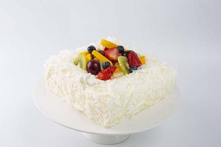 芒果白巧糕点精致甜品鲜果蛋糕店蛋糕烘焙多层生日夹心