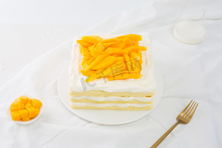 蛋糕芒果糕点精致甜品蛋糕店烘焙生日多层夹心