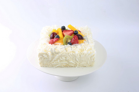 蛋糕糕点精致甜品蛋糕店烘焙白巧鲜果多层生日夹心芒果