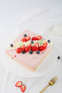 蛋糕糕点生日慕致甜品蛋糕店草莓夹心奶油烘焙鲜果多层