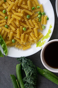 豌豆意面甘蓝绿色食品菜谱机蔬菜蔬面试西餐食物美