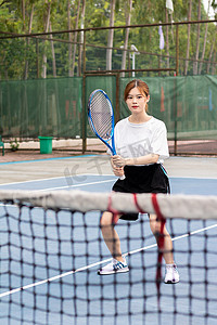 运动女性网球特写1