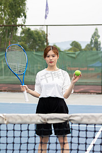 运动女性网球特写4