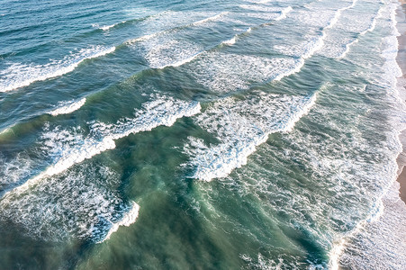 海景海滩浪花波浪沙滩