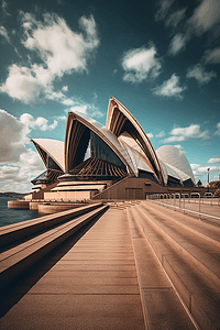 摄影照片_澳大利亚悉尼歌剧院摄影图