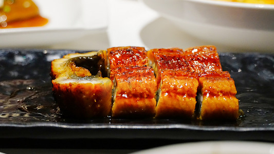 美食日本料理碳烤鳗鱼