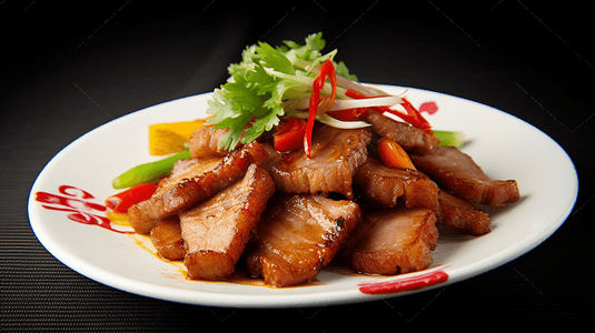 炒菜摄影照片_回锅肉炒菜家常美食小吃摄影图配图