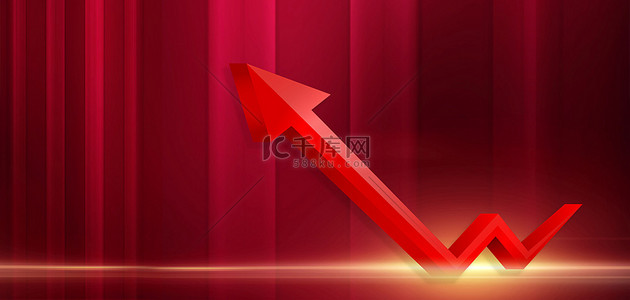 上涨gif背景图片_红色股票金融理财高清背景