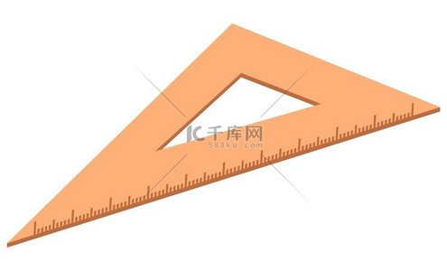 学校文具用品三角尺或测量工具隔离物体矢量几何与绘图测量书包项目教育三角尺或测量工具文具