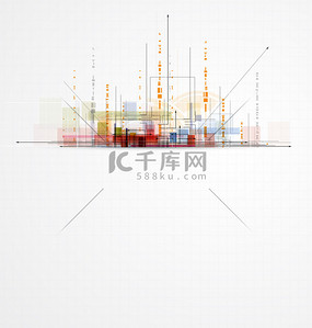 抽象电路城计算机高科技业务 backgrou