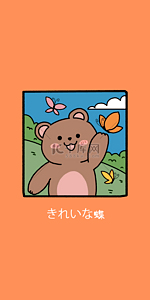 小熊小熊背景图片_卡通小熊动物手机壁纸