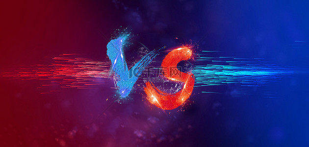 游戏音乐icon背景图片_红蓝游戏PK对决高清背景