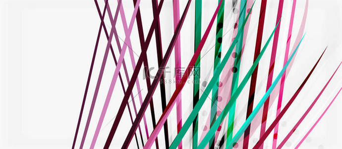 时髦的彩色条纹线波,伟大的设计为任何目的。矢量线模式。矢量几何背景