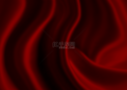 抽象丝绒布料红色波浪背景