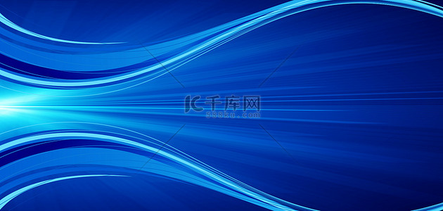 企业科技蓝色背景图片_科技波浪蓝色科技风