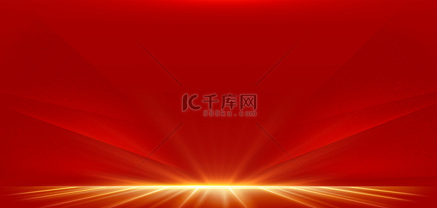 开盘红色地产背景图片_大气金色光效红色大气海报背景