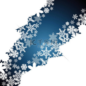 雪花设计背景图片_圣诞边界，雪花设计背景.