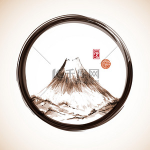 富士康简介背景图片_Enso 循环的富士山山