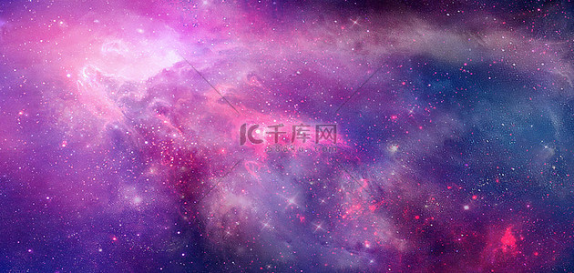 星空星空商务背景图片_星空星云紫色唯美商务科技海报背景