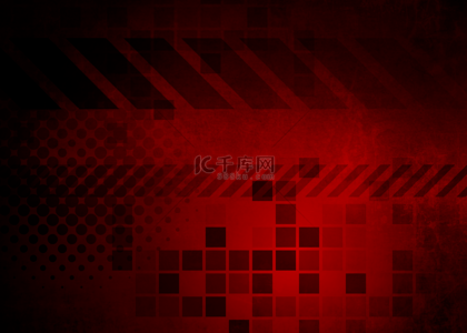 垃圾纹理暗红色方块线条几何抽象背景