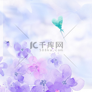 化妆品紫色背景小清新海报banner背景