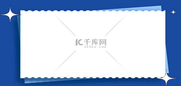 对话框边框蓝色简约banner