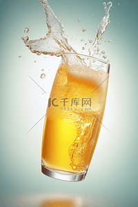 酒背景图片_夏季清凉啤酒饮品背景