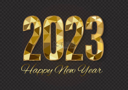 2023 Happy New Year background design. Postcard, banner, poster. Vector Illustration.Wishing you Happy New Year 2021 lines, handwritten lettering, typography, design, sparkling, gold, star.