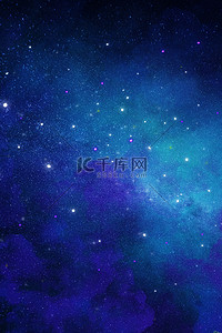 银河星空星云背景图片_蓝色大气梦幻星空背景素材